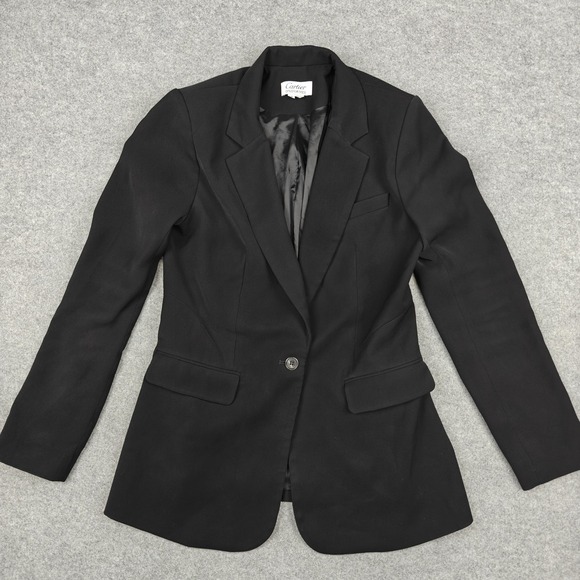 Cartier Uniformes Other - Cartier Uniformes Blazer Womens 38 Black One Button Lined Jacket Office Workwear